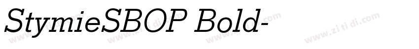 StymieSBOP Bold字体转换